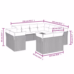VidaXL 3250355 ensemble de meubles de jardin