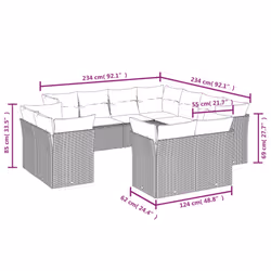 VidaXL 3250362 ensemble de meubles de jardin