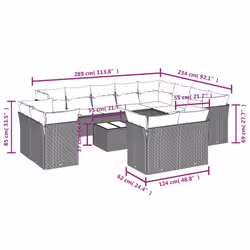 VidaXL 3250364 ensemble de meubles de jardin
