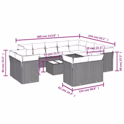 VidaXL 3250368 ensemble de meubles de jardin