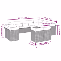 VidaXL 3250371 ensemble de meubles de jardin