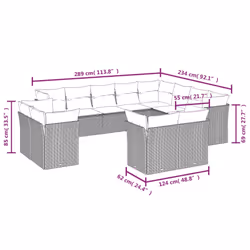 VidaXL 3250375 ensemble de meubles de jardin