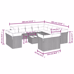 VidaXL 3250387 ensemble de meubles de jardin