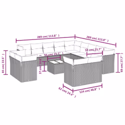 VidaXL 3250388 ensemble de meubles de jardin