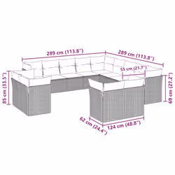 VidaXL 3250391 ensemble de meubles de jardin