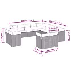 VidaXL 3250395 ensemble de meubles de jardin