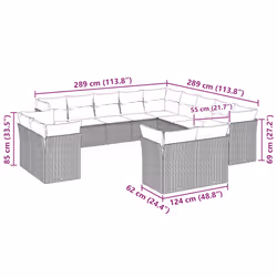 VidaXL 3250401 ensemble de meubles de jardin