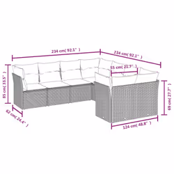 VidaXL 3250424 ensemble de meubles de jardin