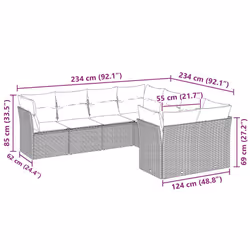 VidaXL 3250431 ensemble de meubles de jardin