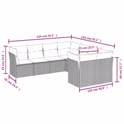 VidaXL 3250432 ensemble de meubles de jardin