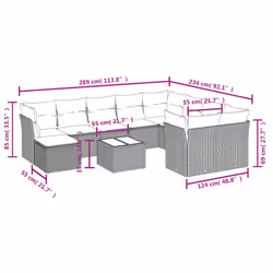 VidaXL 3250439 ensemble de meubles de jardin