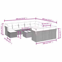 VidaXL 3250464 ensemble de meubles de jardin