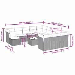 VidaXL 3250465 ensemble de meubles de jardin