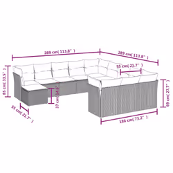VidaXL 3250467 ensemble de meubles de jardin