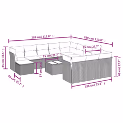 VidaXL 3250471 ensemble de meubles de jardin