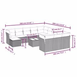 VidaXL 3250481 ensemble de meubles de jardin