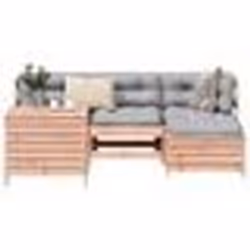 vidaXL Salon de jardin 5 pcs bois massif sapin de douglas