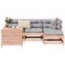 vidaXL Salon de jardin 5 pcs bois massif sapin de douglas