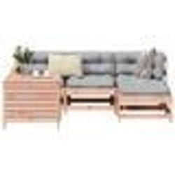 vidaXL Salon de jardin 5 pcs bois massif sapin de douglas