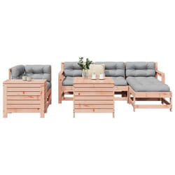 vidaXL Salon de jardin 7 pcs bois massif sapin de douglas