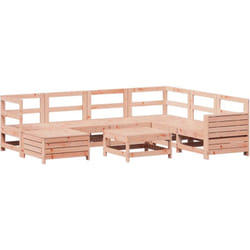 Salon de jardin 8 pcs bois massif sapin de douglas vidaXL