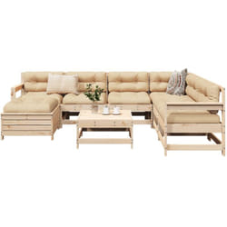 Vidaxl - Salon de jardin 8 pcs bois de pin massif