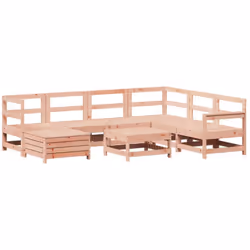 Cet ensemble de salon de jardin en bois avec un design à lattes sera un excellent complément à votre jardin, patio ou terrass ...
