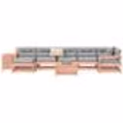 vidaXL Salon de jardin 9 pcs bois massif sapin de douglas