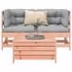 vidaXL Salon de jardin 3 pcs bois massif sapin de douglas