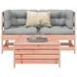 vidaXL Salon de jardin 3 pcs bois massif sapin de douglas