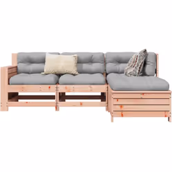 Cet ensemble de salon de jardin en bois avec un design à lattes sera un excellent complément à votre jardin, patio ou terrass ...