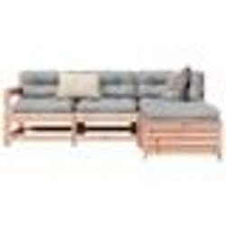 vidaXL Salon de jardin 4 pcs bois massif sapin de douglas