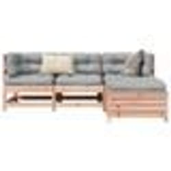 vidaXL Salon de jardin 4 pcs bois massif sapin de douglas