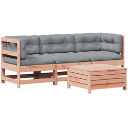 Vidaxl - Salon de jardin 4 pcs avec coussins bois massif douglas