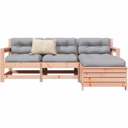 Cet ensemble de salon de jardin en bois avec un design à lattes sera un excellent complément à votre jardin, patio ou terrass ...