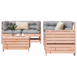 vidaXL Salon de jardin 5 pcs bois massif sapin de douglas