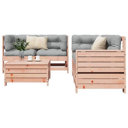 vidaXL Salon de jardin 5 pcs bois massif sapin de douglas