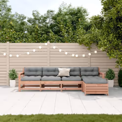 Cet ensemble de salon de jardin en bois avec un design à lattes sera un excellent complément à votre jardin, patio ou terrass ...