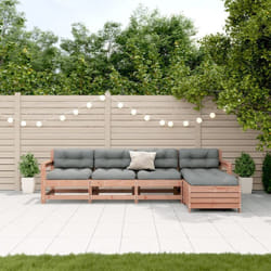 Vidaxl - Salon de jardin 5 pcs avec coussins bois massif douglas