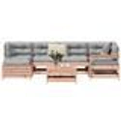vidaXL Salon de jardin 7 pcs bois massif sapin de douglas