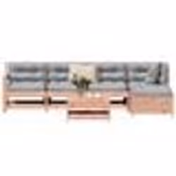 vidaXL Salon de jardin 6 pcs bois massif sapin de douglas