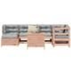 vidaXL Salon de jardin 7 pcs bois massif sapin de douglas