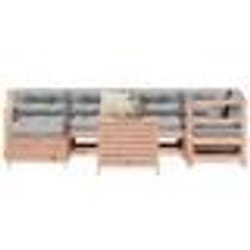 vidaXL Salon de jardin 7 pcs bois massif sapin de douglas