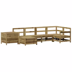 Cet ensemble de salon de jardin en bois avec un design à lattes sera un excellent complément à votre jardin, patio ou terrass ...