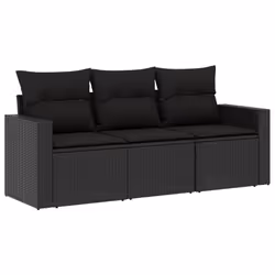 VidaXL 3250992, Noir, Rotin, Acier, 110 kg, Adultes et enfants, 655 mm, 620 mm