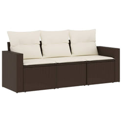 VidaXL 3251000 banc de jardin Rotin, Acier