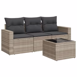 VidaXL 3251009, Gris foncé, Rotin, Verre trempé, 110 kg, Adultes et enfants, 550 mm, 550 mm