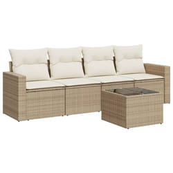 VidaXL 3251015 banc de jardin Rotin, Acier