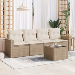 VidaXL 3251015 banc de jardin Rotin, Acier