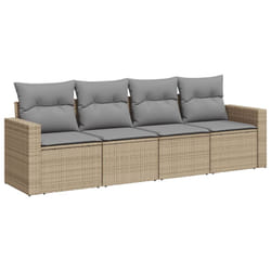 VidaXL 3251016 banc de jardin Rotin, Acier